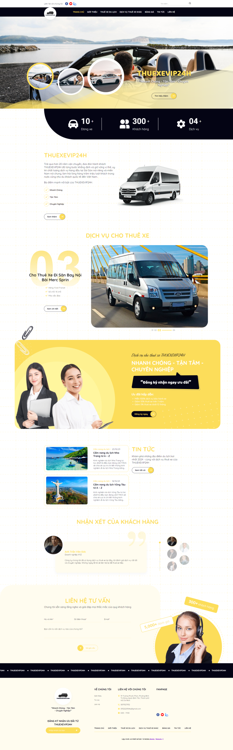 Website Giới thiệu dịch vụ