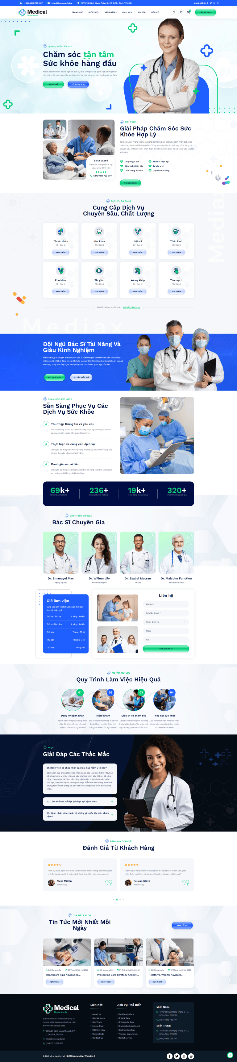 Website giới thiệu phòng khám